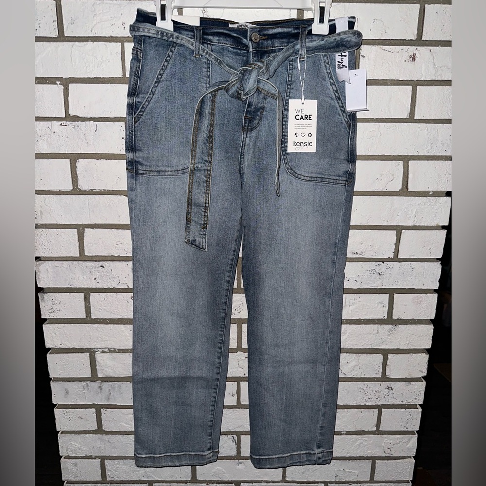Kensie Jeans Belted High Rise Jeans NWT Size 6